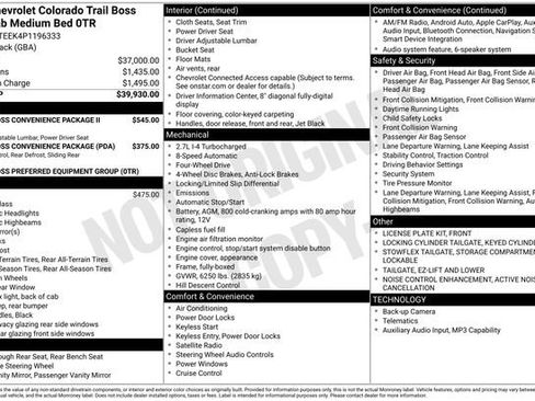 Used 2023 Chevrolet Colorado Trail Boss AWD/4WD image 12