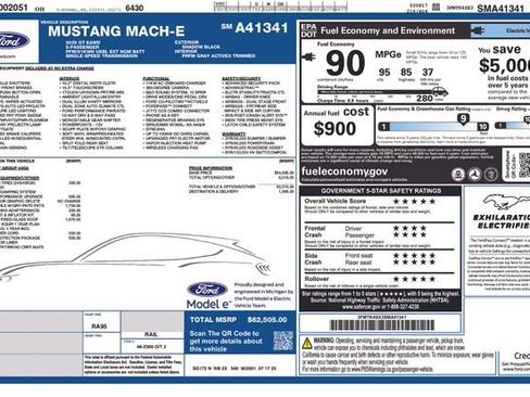 New 2025 Ford Mustang Mach-E GT w/ Interior Protection Package AWD/4WD image 30