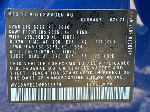 Certified 2021 Volkswagen ID.4 1st Edition image 28