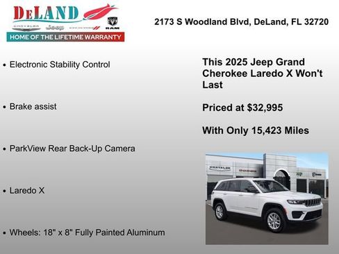 Used 2025 Jeep Grand Cherokee Laredo X image 14