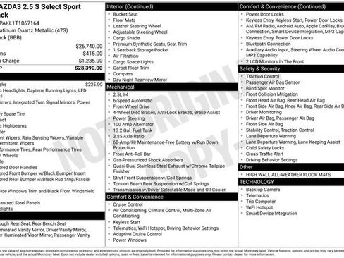 New 2026 MAZDA MAZDA3 s Sport image 9