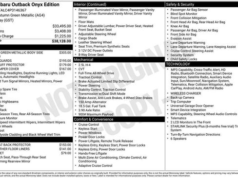 Certified 2023 Subaru Outback Onyx Edition image 35