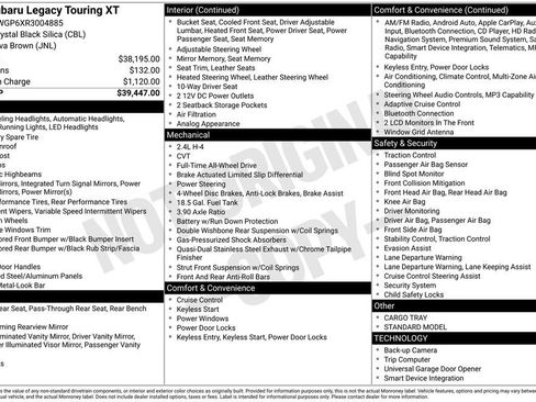 Used 2024 Subaru Legacy Touring XT image 4