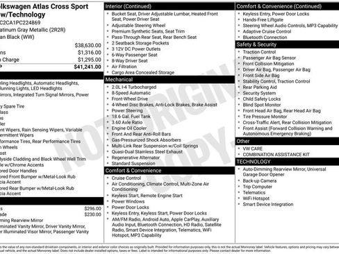 Certified 2023 Volkswagen Atlas Cross Sport SE FWD image 8