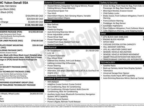 Used 2025 GMC Yukon Denali w/ Denali Reserve Package AWD/4WD image 81