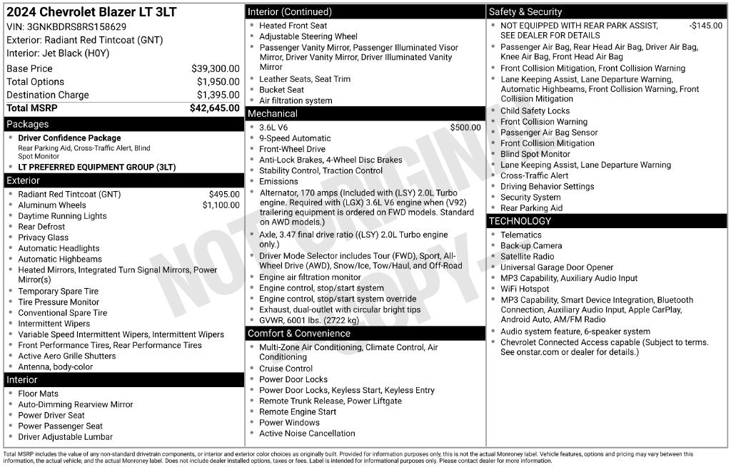 Certified 2024 Chevrolet Blazer LT FWD image 7