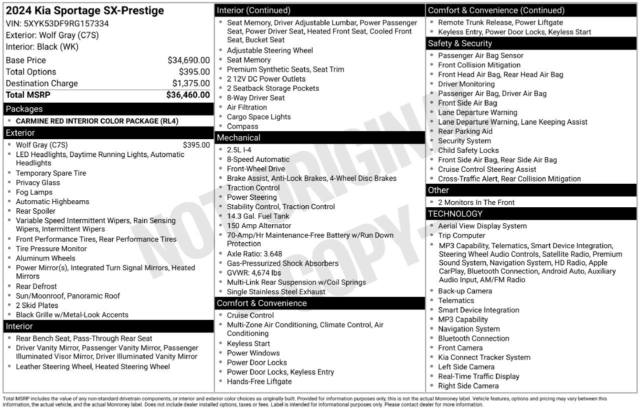 Used 2024 Kia Sportage SX FWD image 5