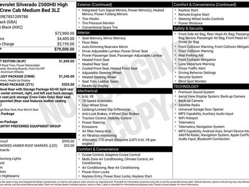 Certified 2025 Chevrolet Silverado 2500 High Country w/ Midnight Edition AWD/4WD image 31