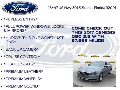 Used 2017 Genesis G80 3.8 w/ Option Group 03 image 10