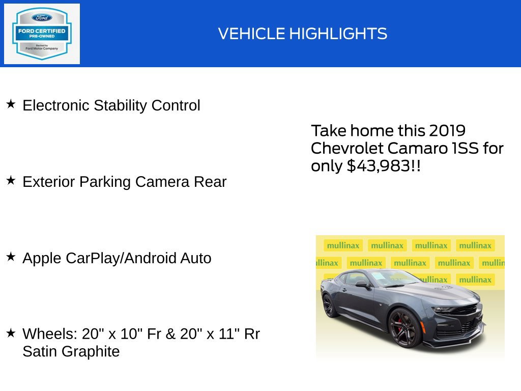 Used 2019 Chevrolet Camaro SS RWD image 19