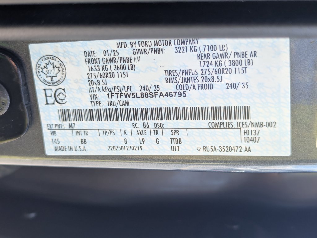 Used 2025 Ford F150 Lariat w/ Equipment Group 502A High AWD/4WD image 39