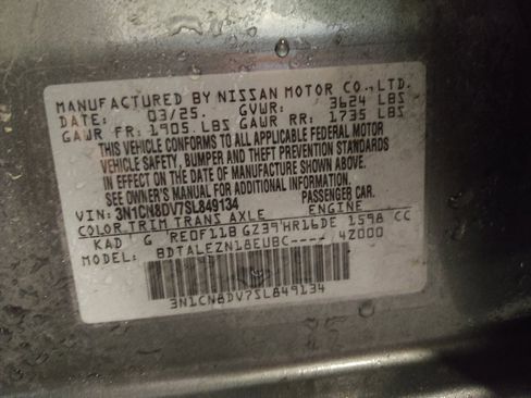 Used 2025 Nissan Versa S w/ S Plus Package FWD image 33