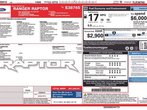 New 2026 Ford Ranger Raptor AWD/4WD image 35