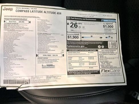 New 2026 Jeep Compass Latitude image 14