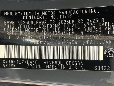 New 2026 Toyota Camry XLE FWD image 17