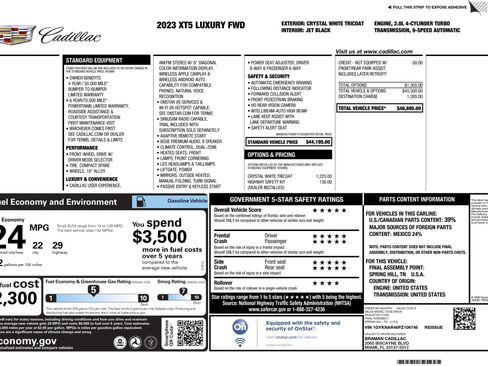 Used 2023 Cadillac XT5 Luxury FWD image 4