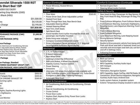 Used 2025 Chevrolet Silverado 1500 RST w/ Dark Appearance Package RWD image 16