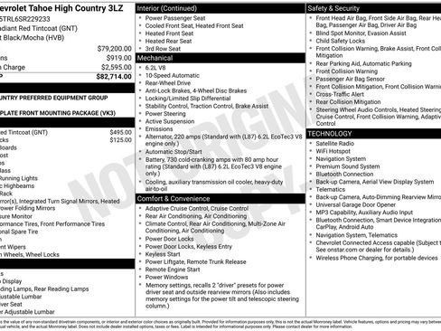 Used 2025 Chevrolet Tahoe High Country RWD image 48