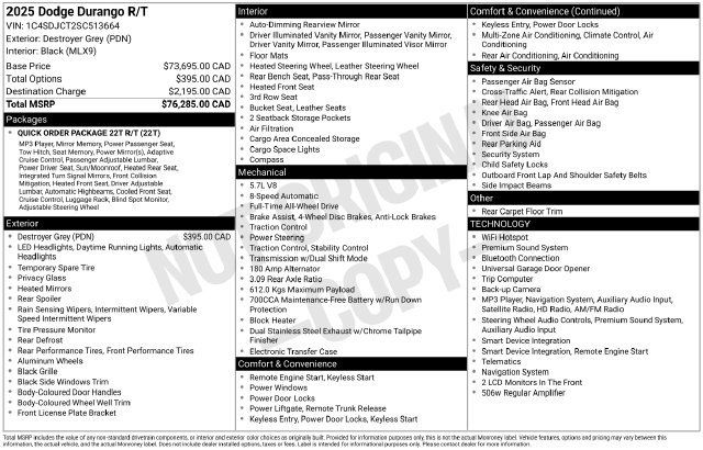 Used 2025 Dodge Durango R/T AWD/4WD image 2