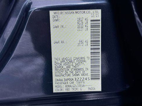 Used 2016 Nissan Altima 2.5 S w/ Power Driver Seat Package FWD image 29