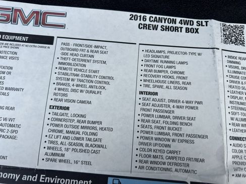 Used 2016 GMC Canyon SLT AWD/4WD image 91