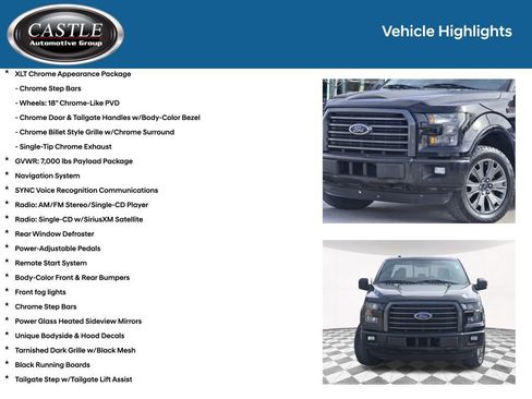 Used 2016 Ford F150 XLT w/ Equipment Group 302A Luxury image 12