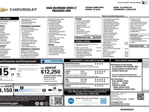 New 2026 Chevrolet Silverado 1500 LT Trail Boss w/ LT Trail Boss Premium Package AWD/4WD image 4