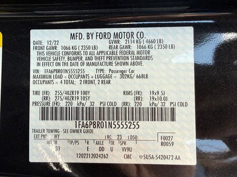 Used 2022 Ford Mustang Mach 1 RWD image 31