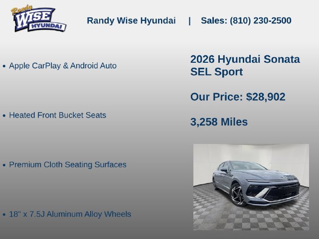 New 2026 Hyundai Sonata SEL AWD/4WD image 15