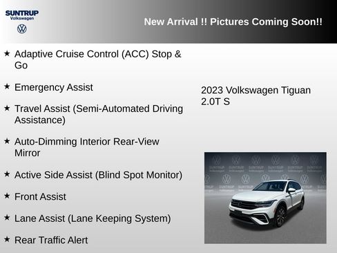 Used 2023 Volkswagen Tiguan S w/ IQ.Drive Package FWD image 12