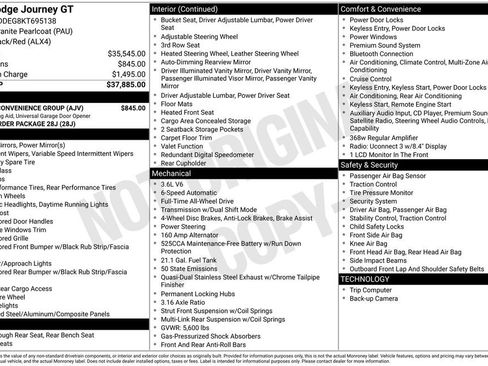 Used 2019 Dodge Journey GT w/ Driver Convenience Group image 47