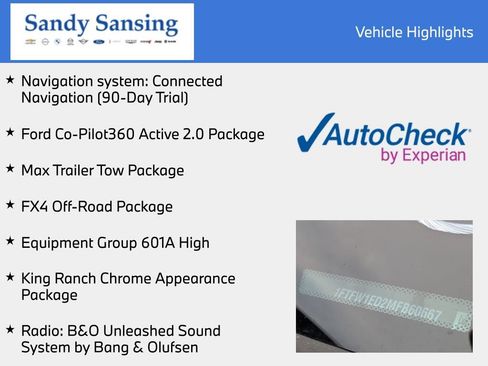 Used 2021 Ford F150 King Ranch w/ Equipment Group 601A High AWD/4WD image 7