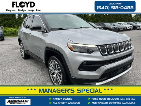 Used 2022 Jeep Compass Limited w/ Elite Group AWD/4WD image 1