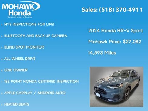 Certified 2024 Honda HR-V Sport image 8