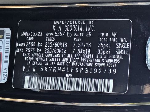 Used 2023 Kia Sorento EX w/ Panoramic Sunroof Package image 44