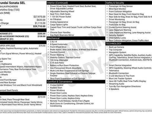 Certified 2023 Hyundai Sonata SEL w/ Cargo Package FWD image 18
