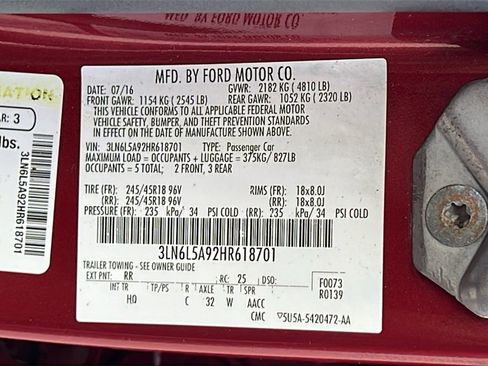 Used 2017 Lincoln MKZ Premiere image 14