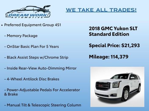 Used 2018 GMC Yukon SLT image 2