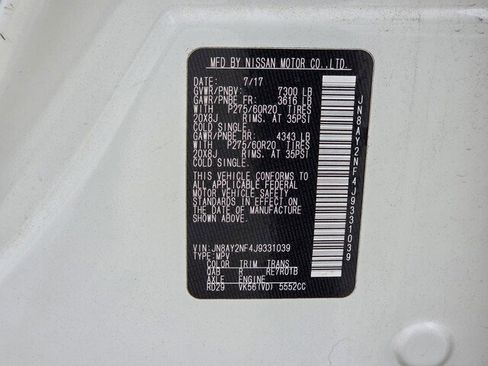 Used 2018 Nissan Armada Platinum w/ Captain Seat Package image 30