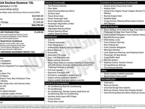 Used 2024 Buick Enclave Essence w/ Technology Package image 56