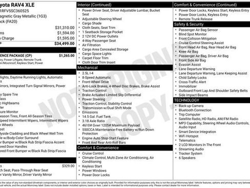 Certified 2025 Toyota RAV4 XLE w/ Convenience Package FWD image 6