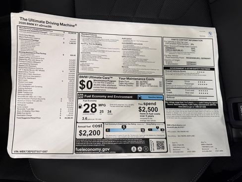 New 2026 BMW X1 xDrive28i w/ Convenience Package image 26