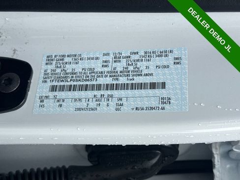 Used 2025 Ford F150 XLT w/ Equipment Group 302A MID AWD/4WD image 26