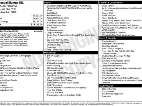 Used 2023 Hyundai Elantra SEL w/ Convenience Package FWD image 28