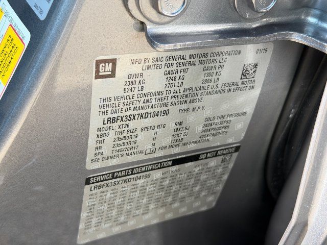 Certified 2019 Buick Envision Premium w/ LPO, Cargo Package AWD/4WD image 20