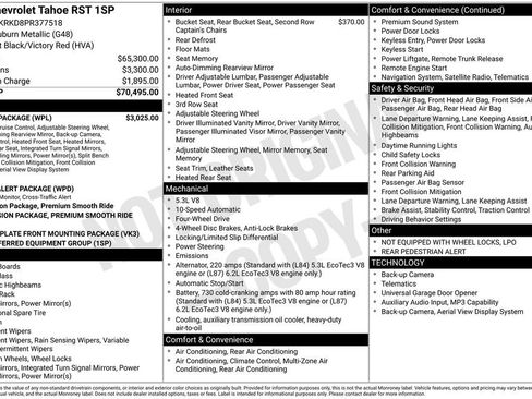 Used 2023 Chevrolet Tahoe RST w/ Luxury Package image 35