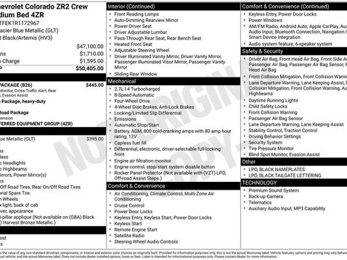 Used 2024 Chevrolet Colorado ZR2 w/ Safety Package image 12