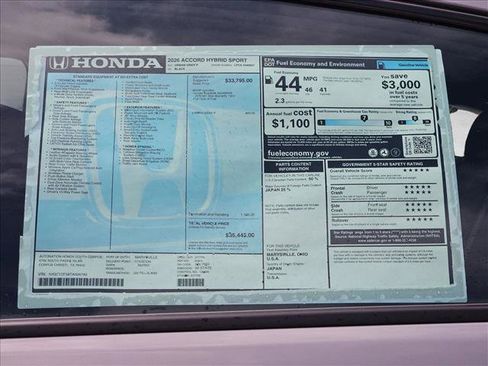 New 2026 Honda Accord Sport image 17