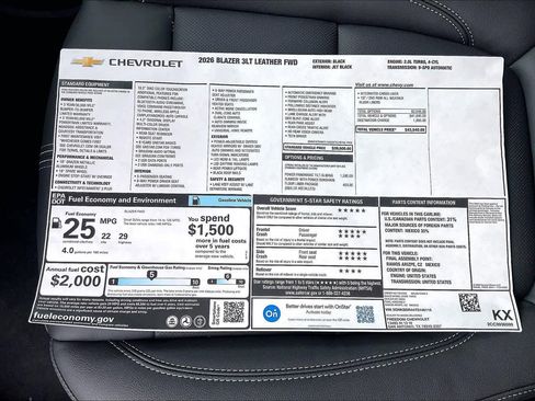 New 2026 Chevrolet Blazer LT w/ LPO, Floor Liner Package image 20