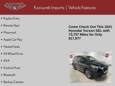 Used 2021 Hyundai Tucson SEL w/ Cargo Package image 4
